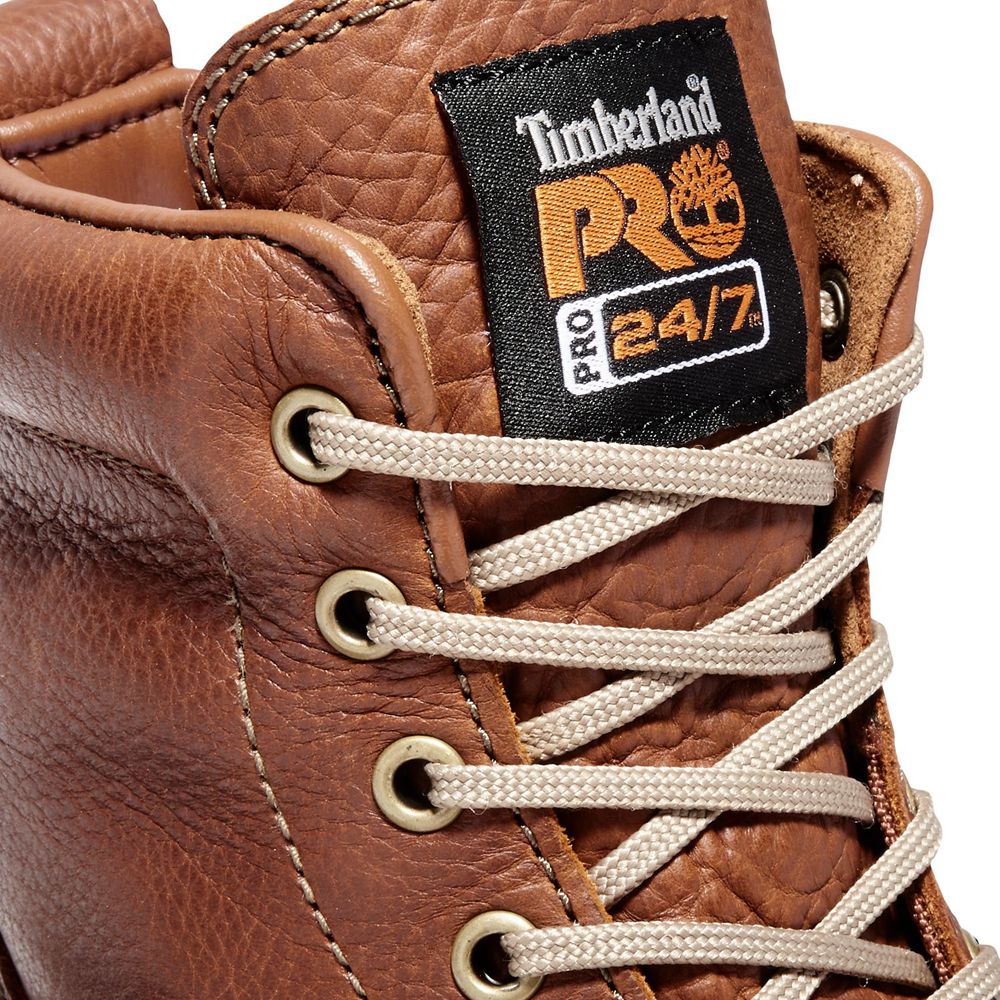 Botas Pro Timberland Hombre Pro 6\" Soft Toe Wedge Marrones - Chile HQC-459172
